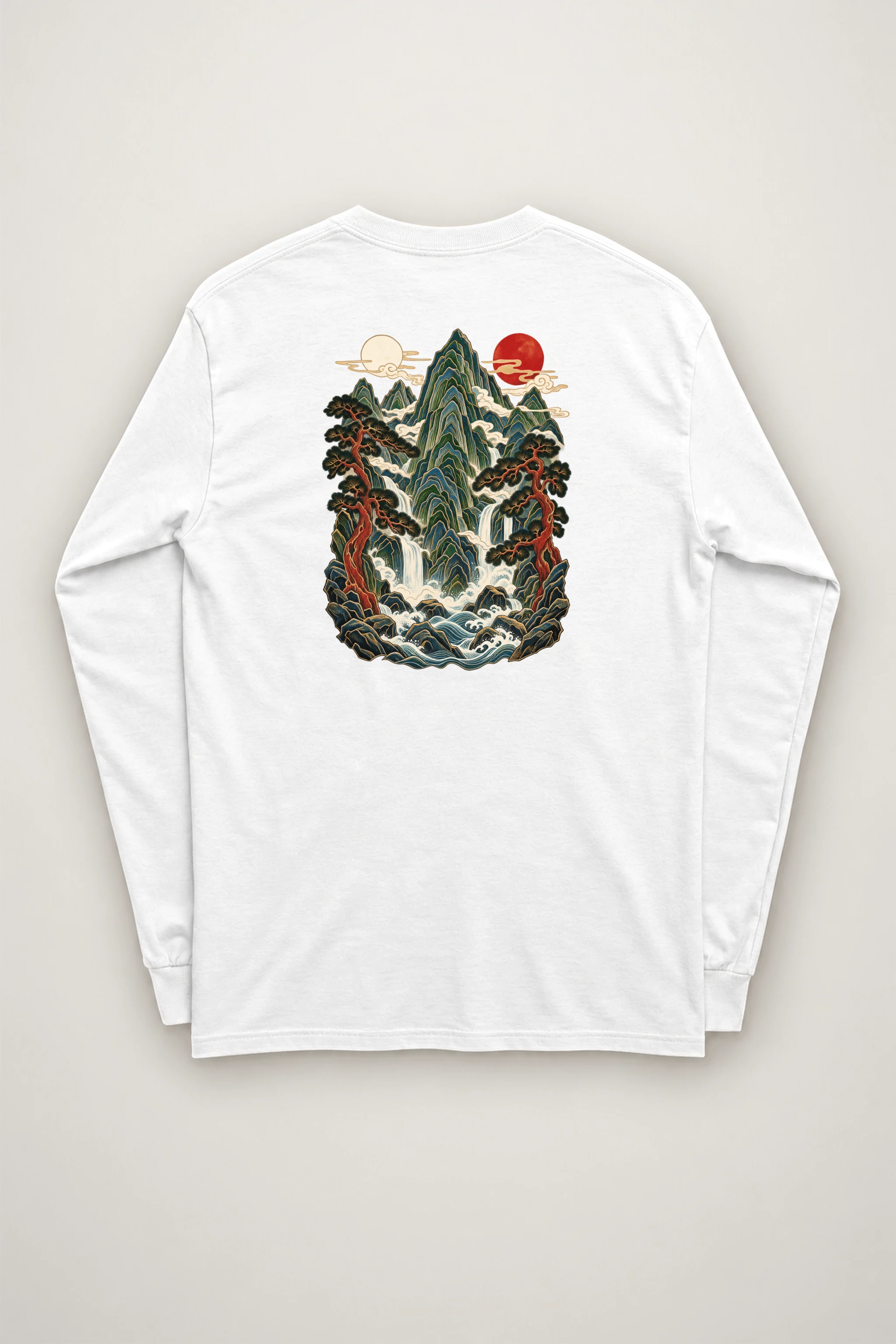 "Twin Sun Falls" Unisex Longsleeve T-shirt