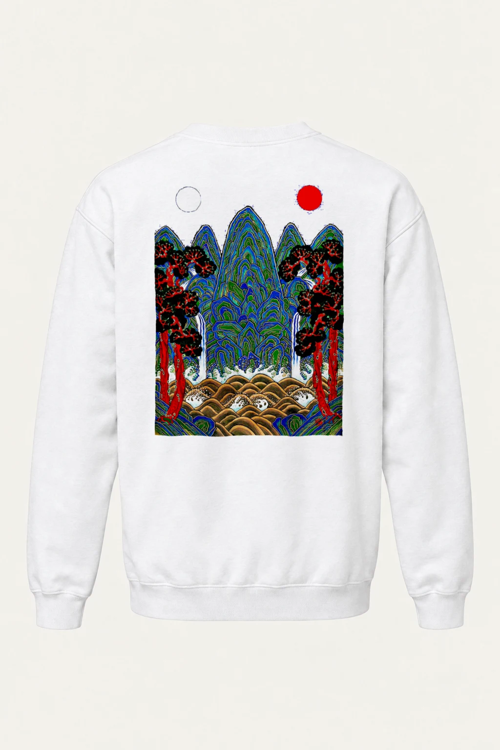 "Twin Sun Highlands" Heavy Blend Unisex Crewneck Sweatshirt | Gildan 18000
