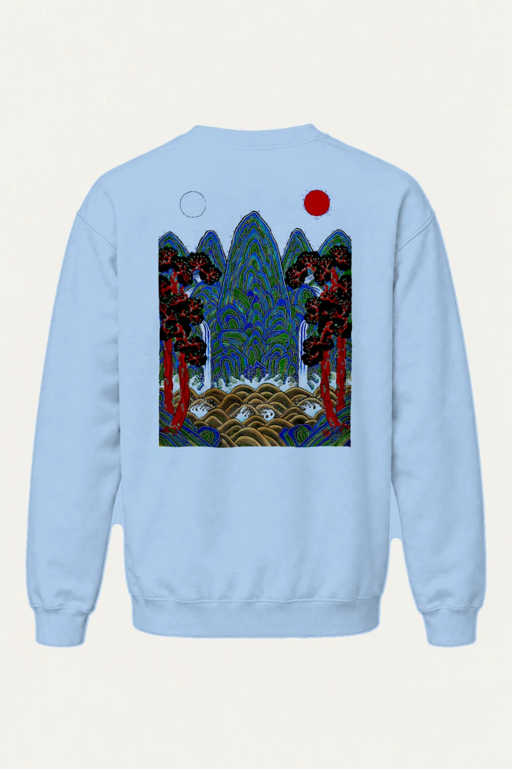 "Twin Sun Highlands" Heavy Blend Unisex Crewneck Sweatshirt | Gildan 18000