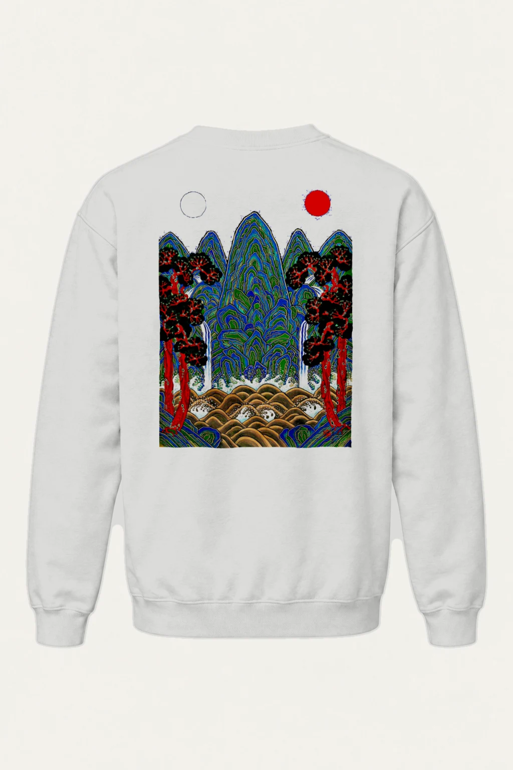 "Twin Sun Highlands" Heavy Blend Unisex Crewneck Sweatshirt | Gildan 18000