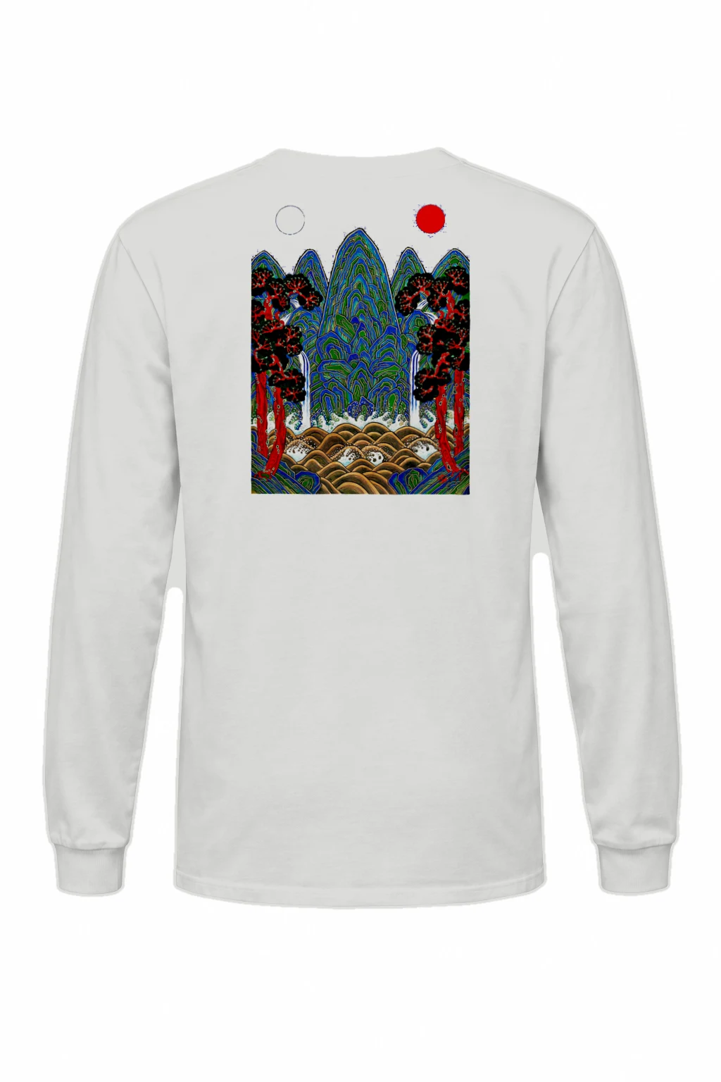 "Twin Sun Mountains" Unisex Longsleeve T-shirt | Gildan 2400