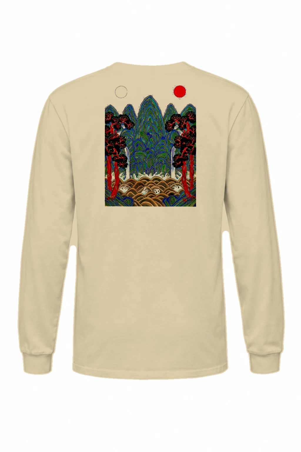"Twin Sun Mountains" Unisex Longsleeve T-shirt | Gildan 2400