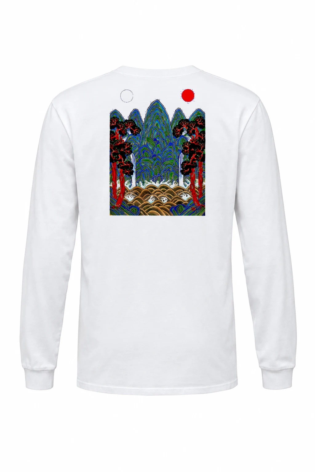 "Twin Sun Mountains" Unisex Longsleeve T-shirt | Gildan 2400