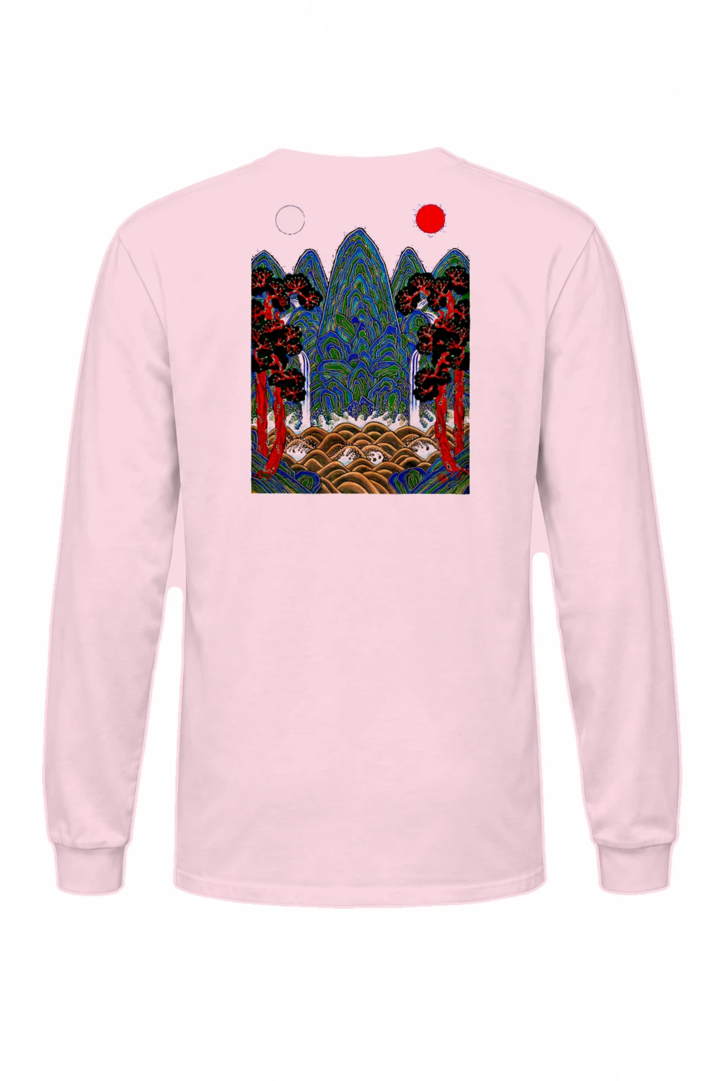 "Twin Sun Mountains" Unisex Longsleeve T-shirt | Gildan 2400