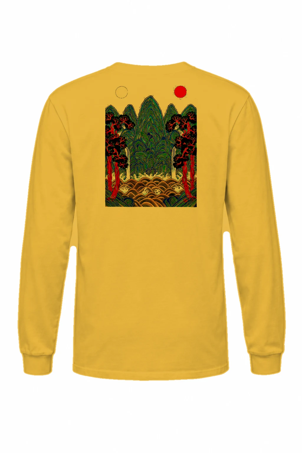 "Twin Sun Mountains" Unisex Longsleeve T-shirt | Gildan 2400
