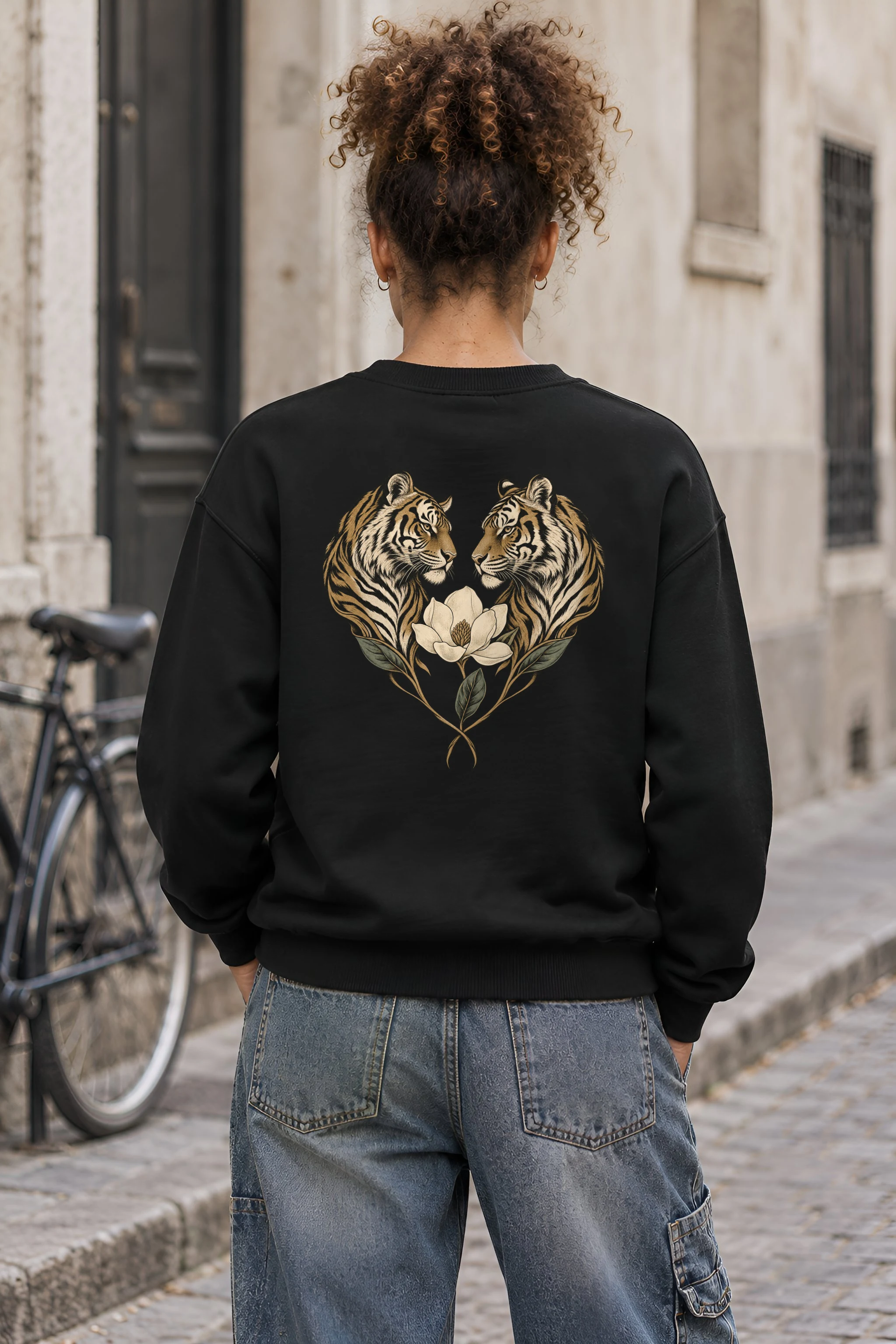 "Twin Tigers Crest" 1 Crewneck Sweatshirt