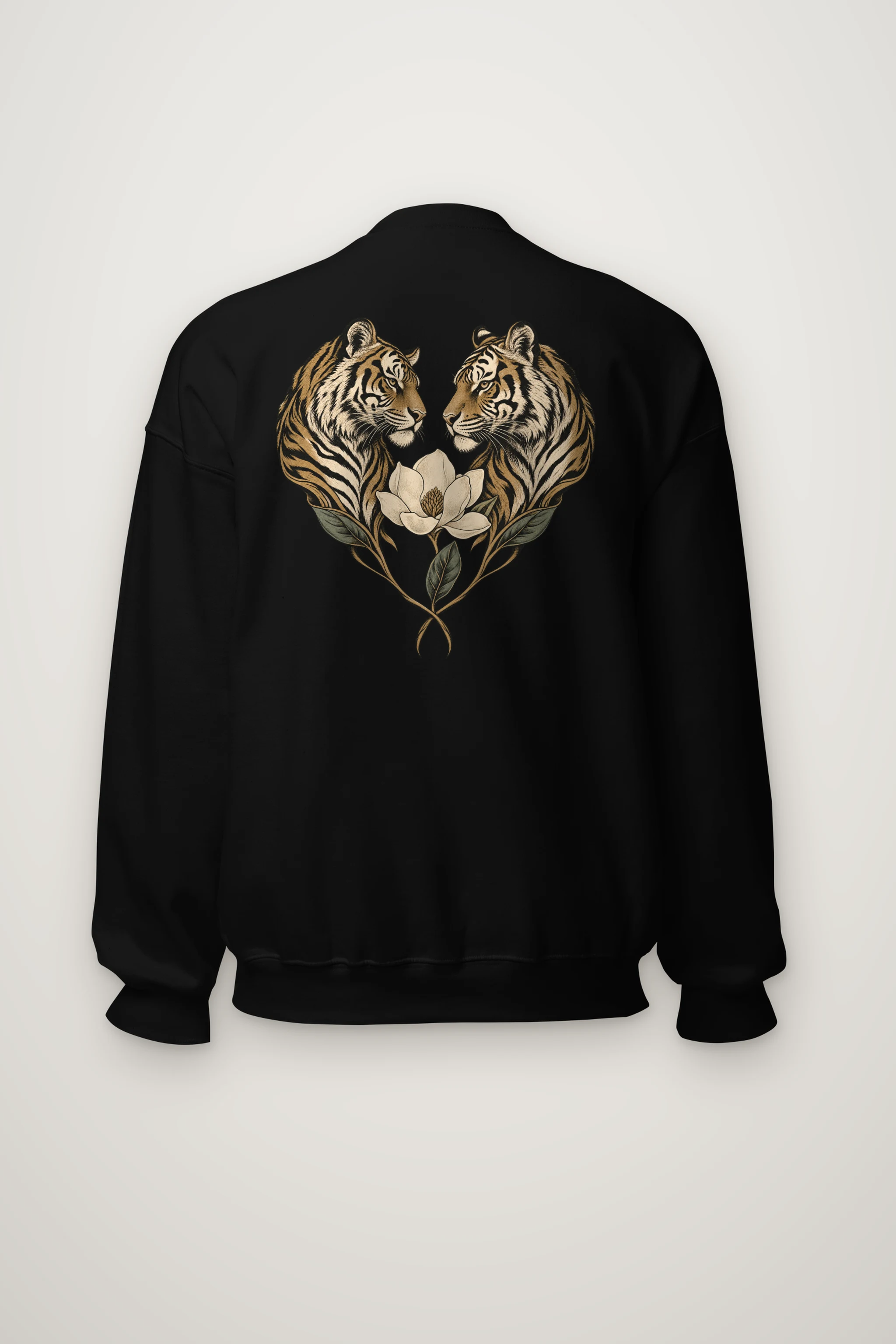 "Twin Tigers Crest" Heavy Blend Unisex Crewneck Sweatshirt