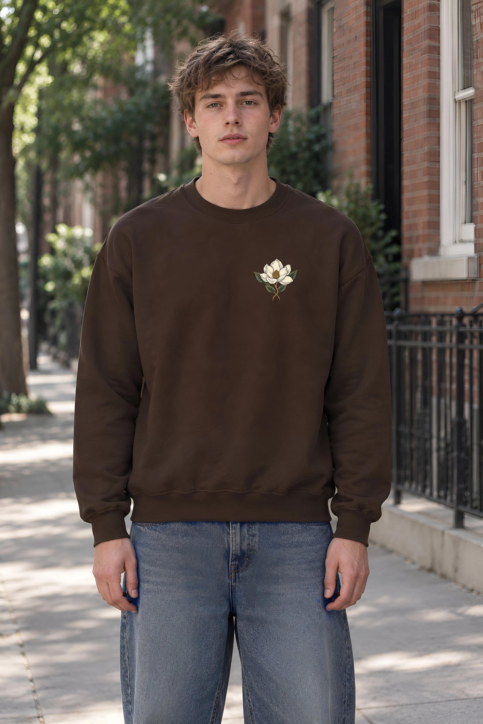 "Twin Tigers Crest" 1 Crewneck Sweatshirt