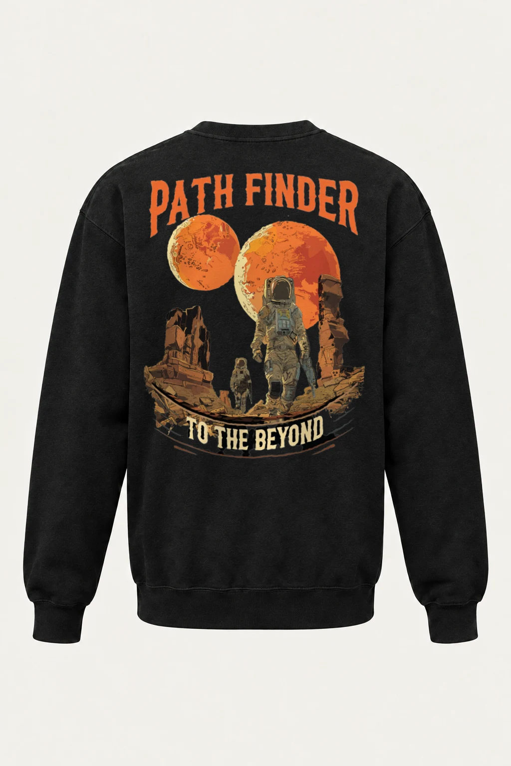 "Two Moons Explorer" Heavy Blend Unisex Crewneck Sweatshirt | Gildan 18000
