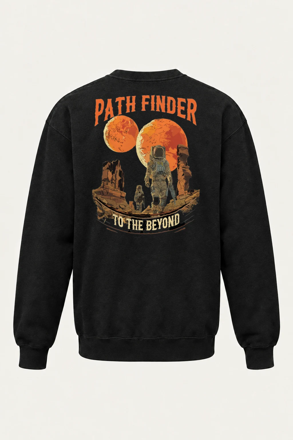 "Two Moons Explorer" Heavy Blend Unisex Crewneck Sweatshirt | Gildan 18000