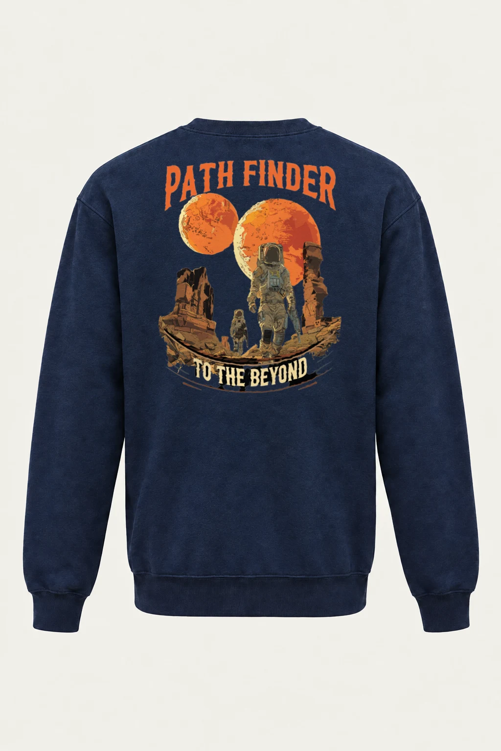 "Two Moons Explorer" Heavy Blend Unisex Crewneck Sweatshirt | Gildan 18000