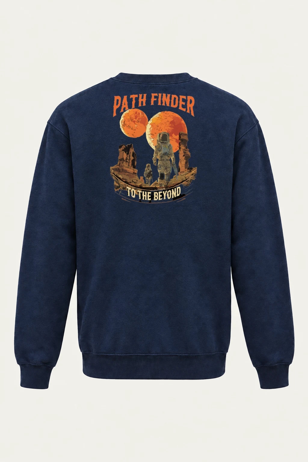 "Two Moons Explorer" Heavy Blend Unisex Crewneck Sweatshirt | Gildan 18000