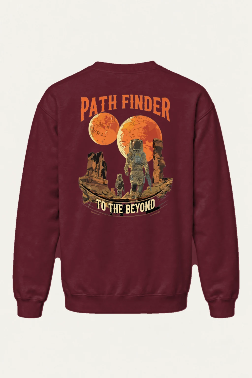 "Two Moons Explorer" Heavy Blend Unisex Crewneck Sweatshirt | Gildan 18000