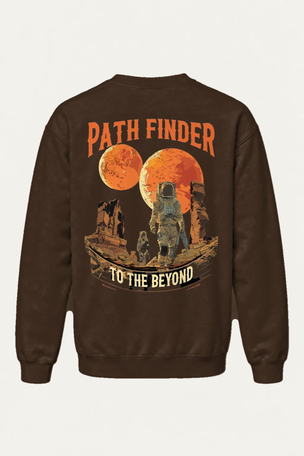 "Two Moons Explorer" Heavy Blend Unisex Crewneck Sweatshirt | Gildan 18000