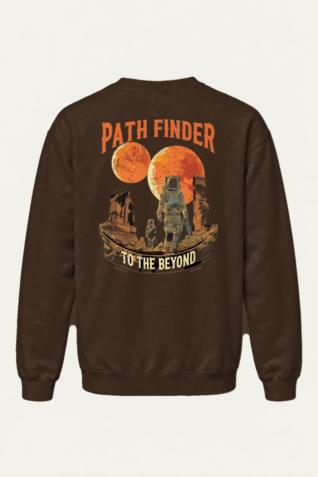 "Two Moons Explorer" Heavy Blend Unisex Crewneck Sweatshirt | Gildan 18000