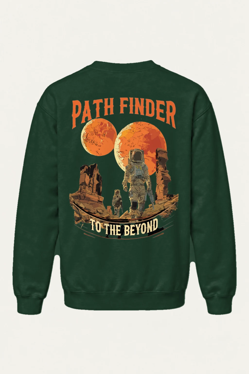 "Two Moons Explorer" Heavy Blend Unisex Crewneck Sweatshirt | Gildan 18000