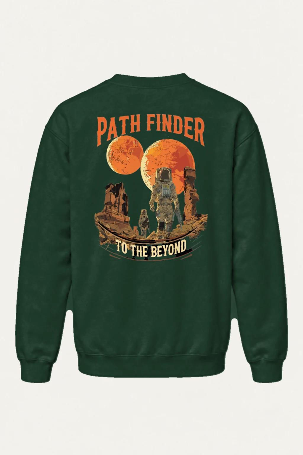 "Two Moons Explorer" Heavy Blend Unisex Crewneck Sweatshirt | Gildan 18000