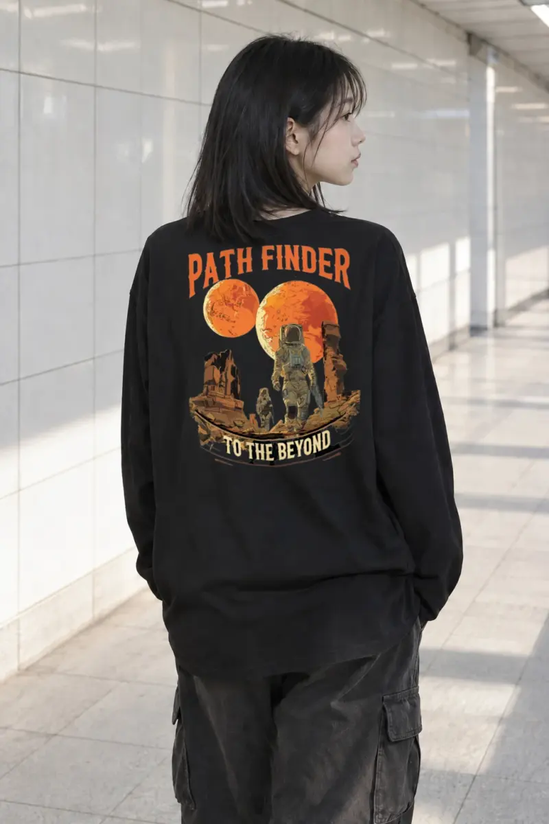 "Two Moons Explorer" Unisex Longsleeve T-shirt | Gildan 2400