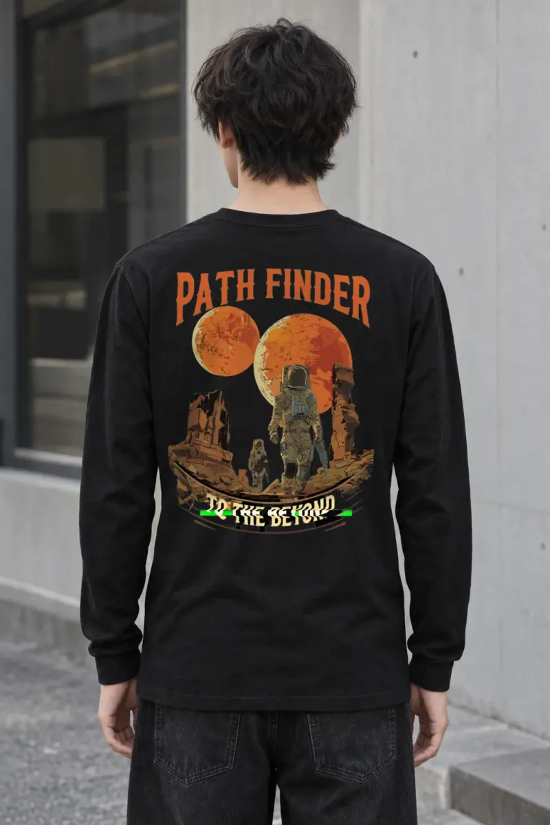 "Two Moons Explorer" Unisex Longsleeve T-shirt | Gildan 2400