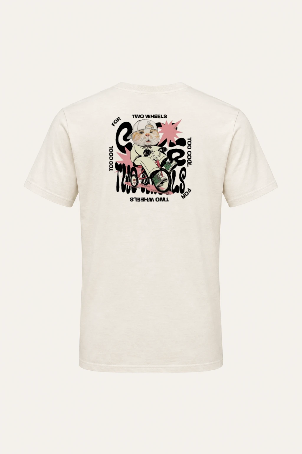 "Two Wheels Too Cool" Heavyweight Unisex Crewneck T-shirt | Gildan 5000
