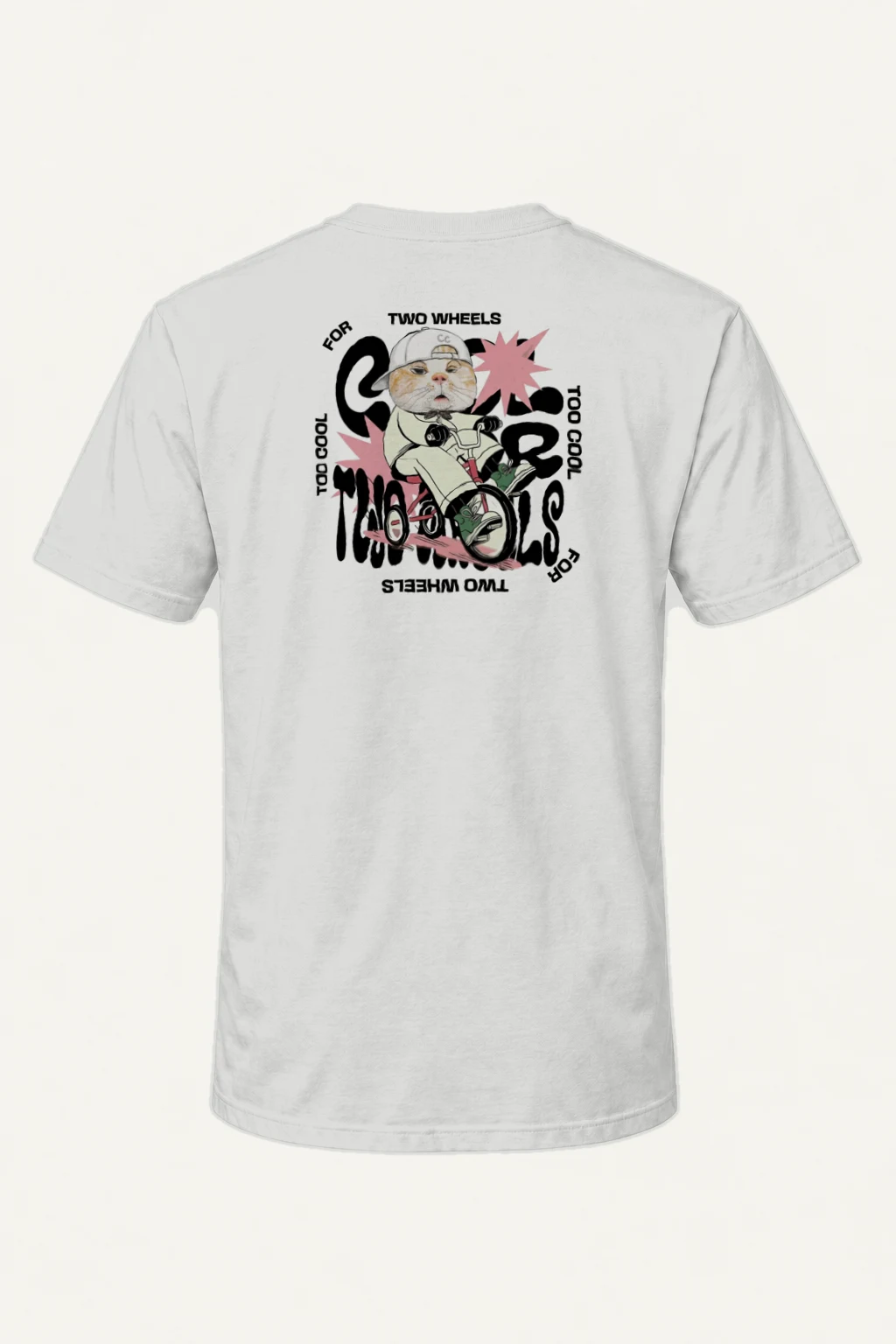 "Two Wheels Too Cool" Heavyweight Unisex Crewneck T-shirt | Gildan 5000