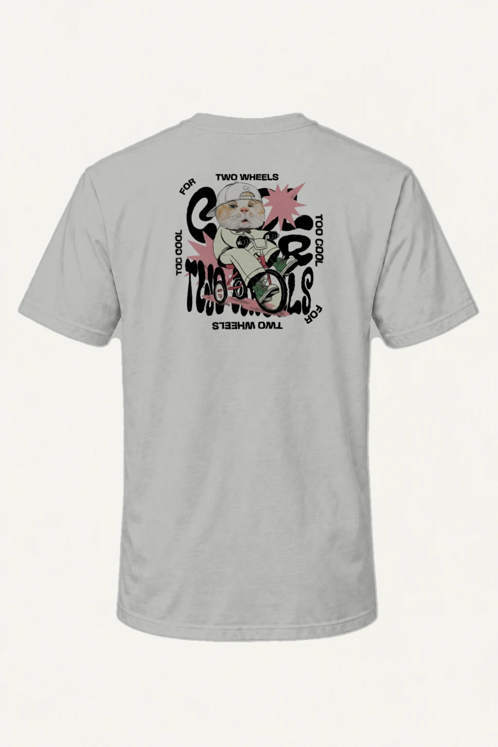 "Two Wheels Too Cool" Heavyweight Unisex Crewneck T-shirt | Gildan 5000