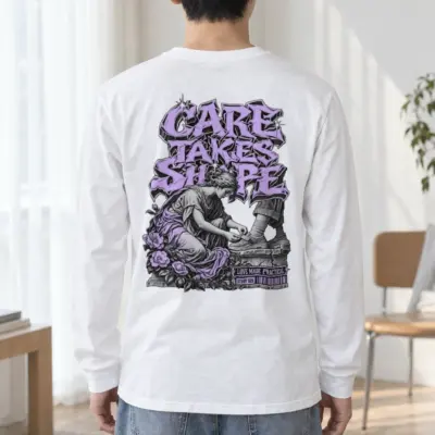 "Tying A Child’s Shoe" Unisex Longsleeve T-shirt