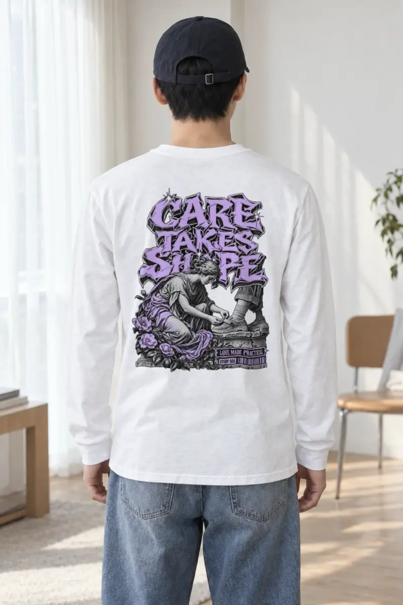 "Tying A Child’s Shoe" Unisex Longsleeve T-shirt