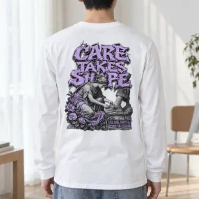 "Tying A Child’s Shoe" Unisex Longsleeve T-shirt
