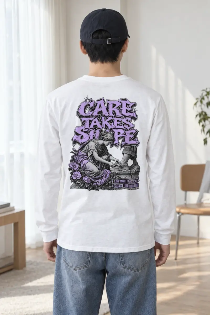 "Tying A Child’s Shoe" Unisex Longsleeve T-shirt