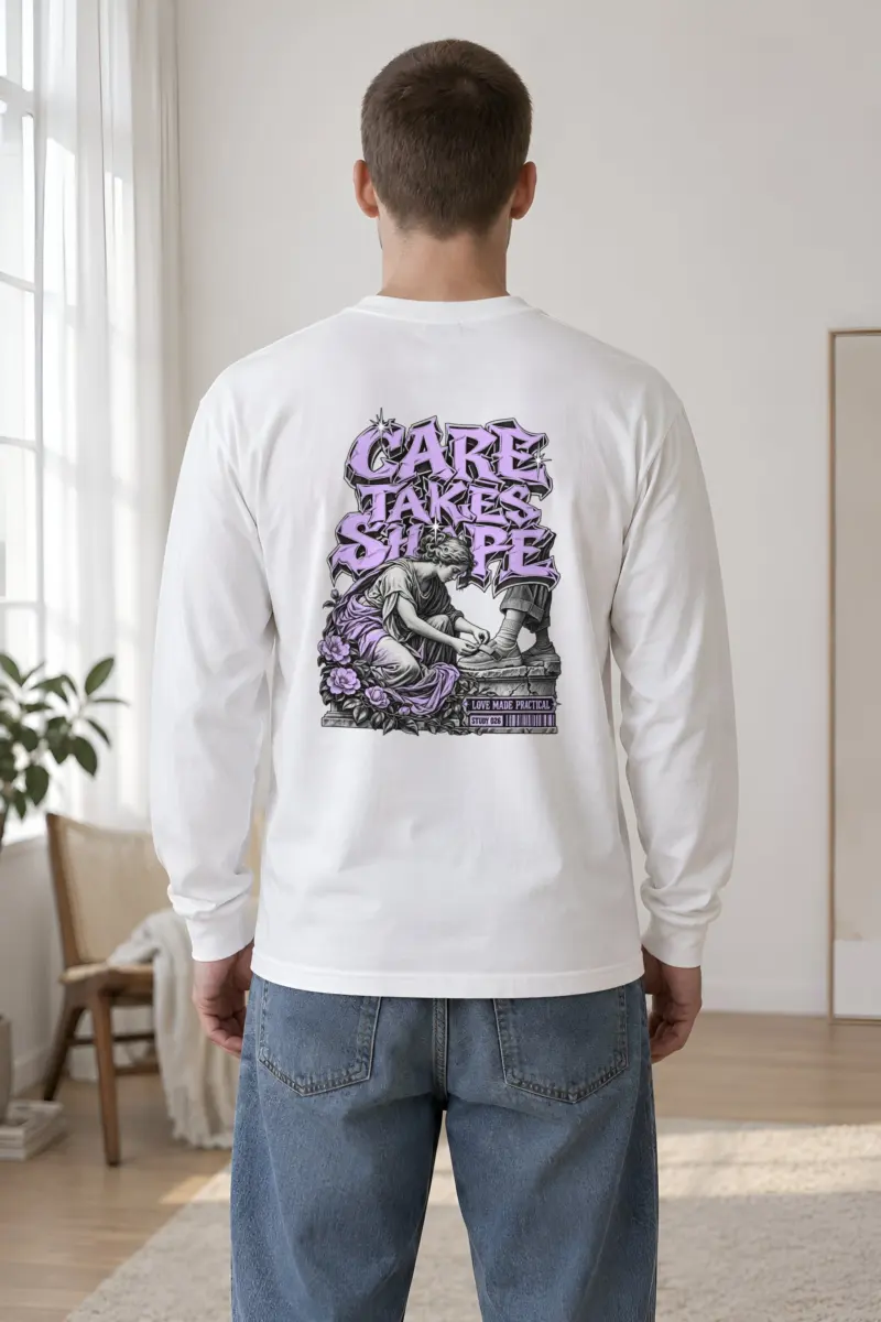 "Tying A Child’s Shoe" Unisex Longsleeve T-shirt