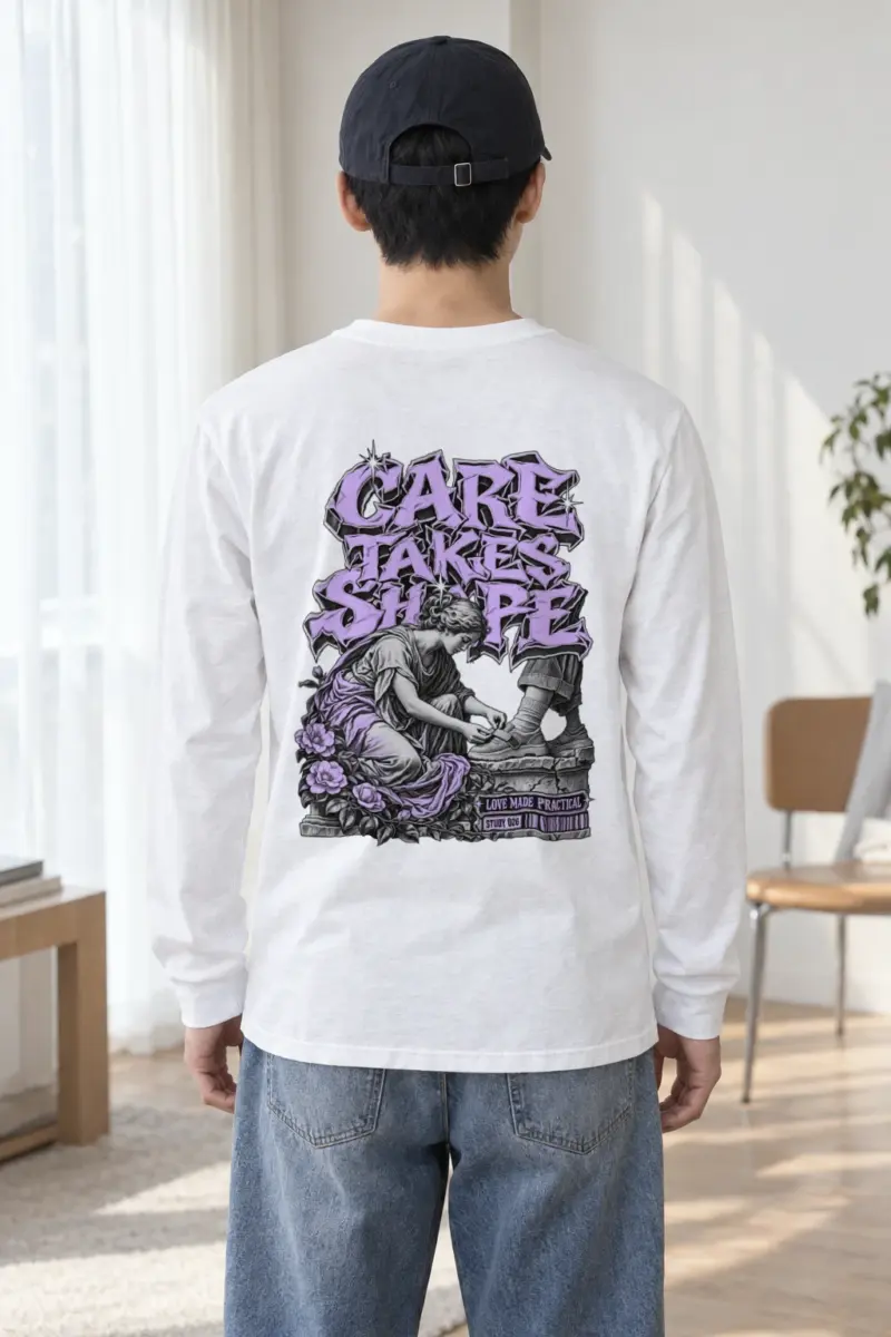 "Tying A Child’s Shoe" Unisex Longsleeve T-shirt