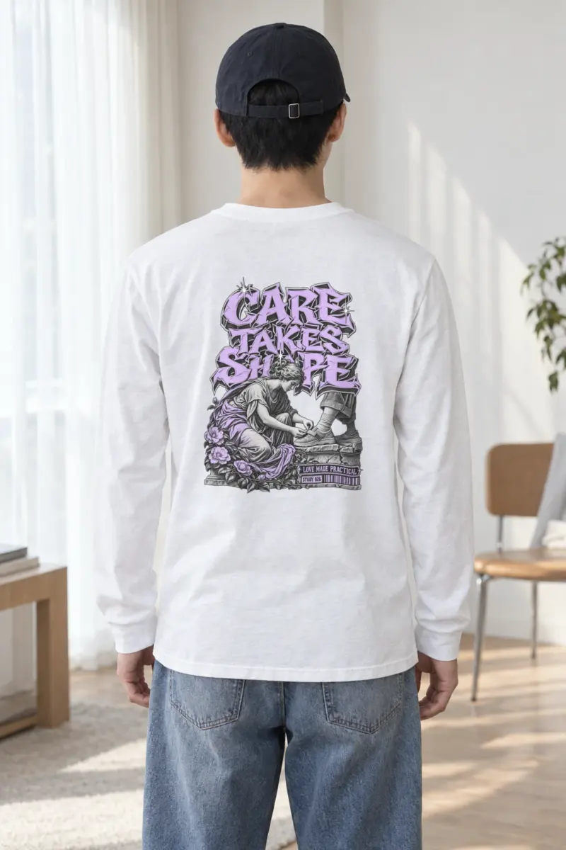 "Tying A Child’s Shoe" Unisex Longsleeve T-shirt