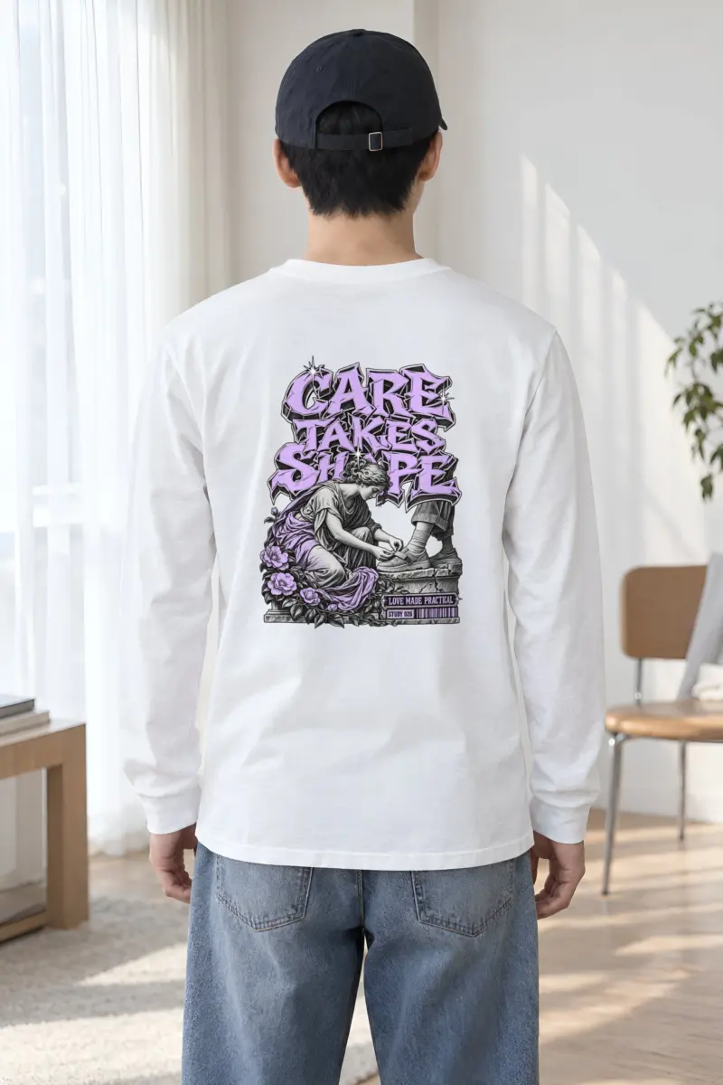 "Tying A Child’s Shoe" Unisex Longsleeve T-shirt