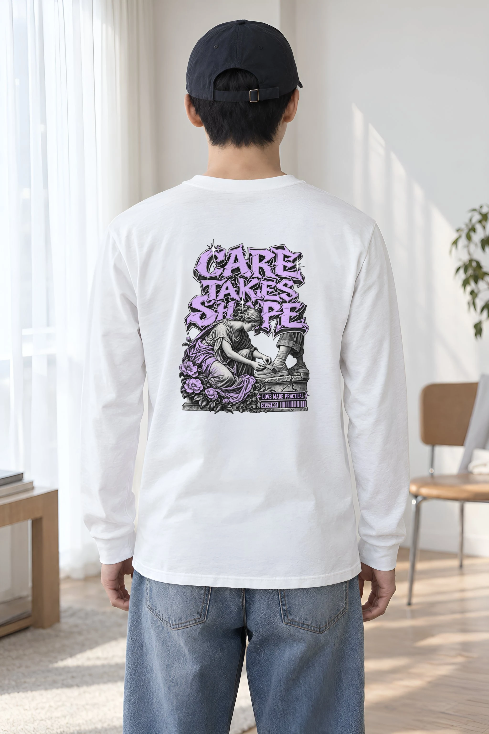 "Tying A Child’s Shoe" Unisex Longsleeve T-shirt