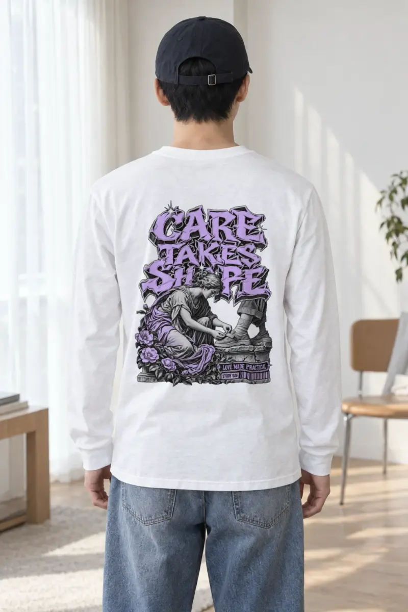 "Tying A Child’s Shoe" Unisex Longsleeve T-shirt