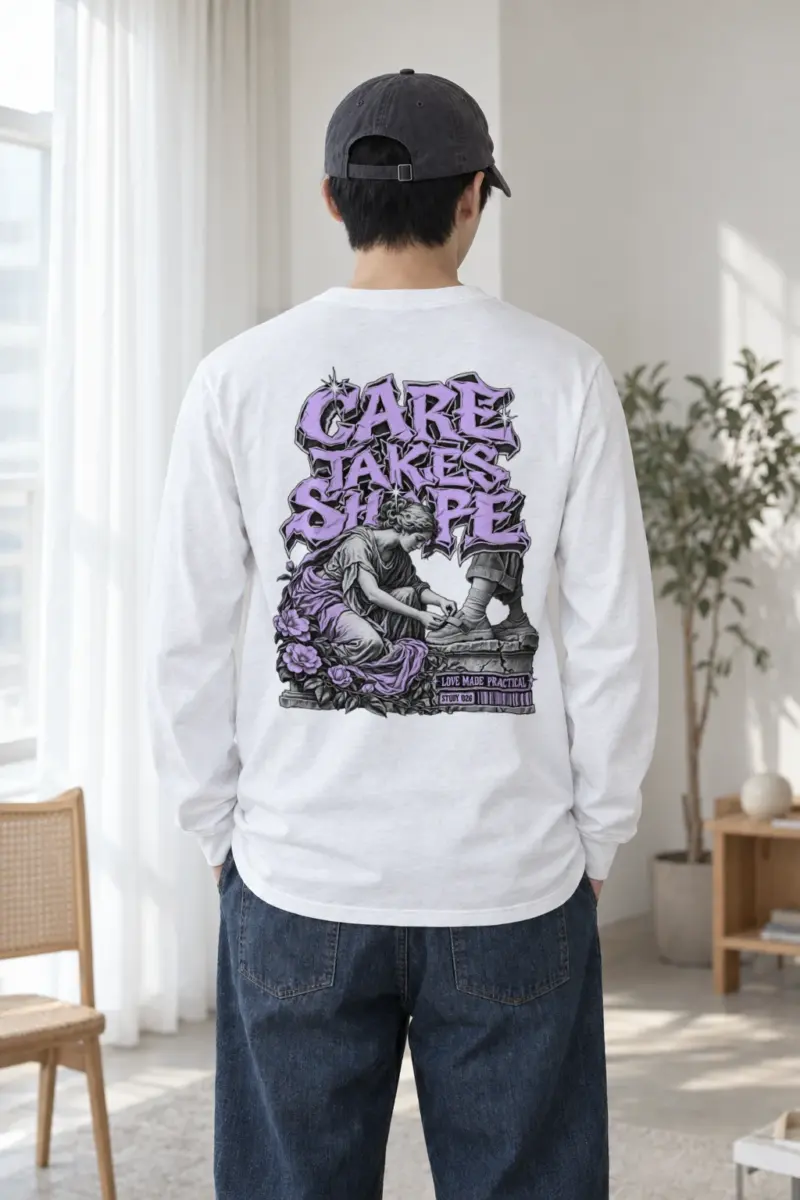 "Tying A Child’s Shoe" Unisex Longsleeve T-shirt