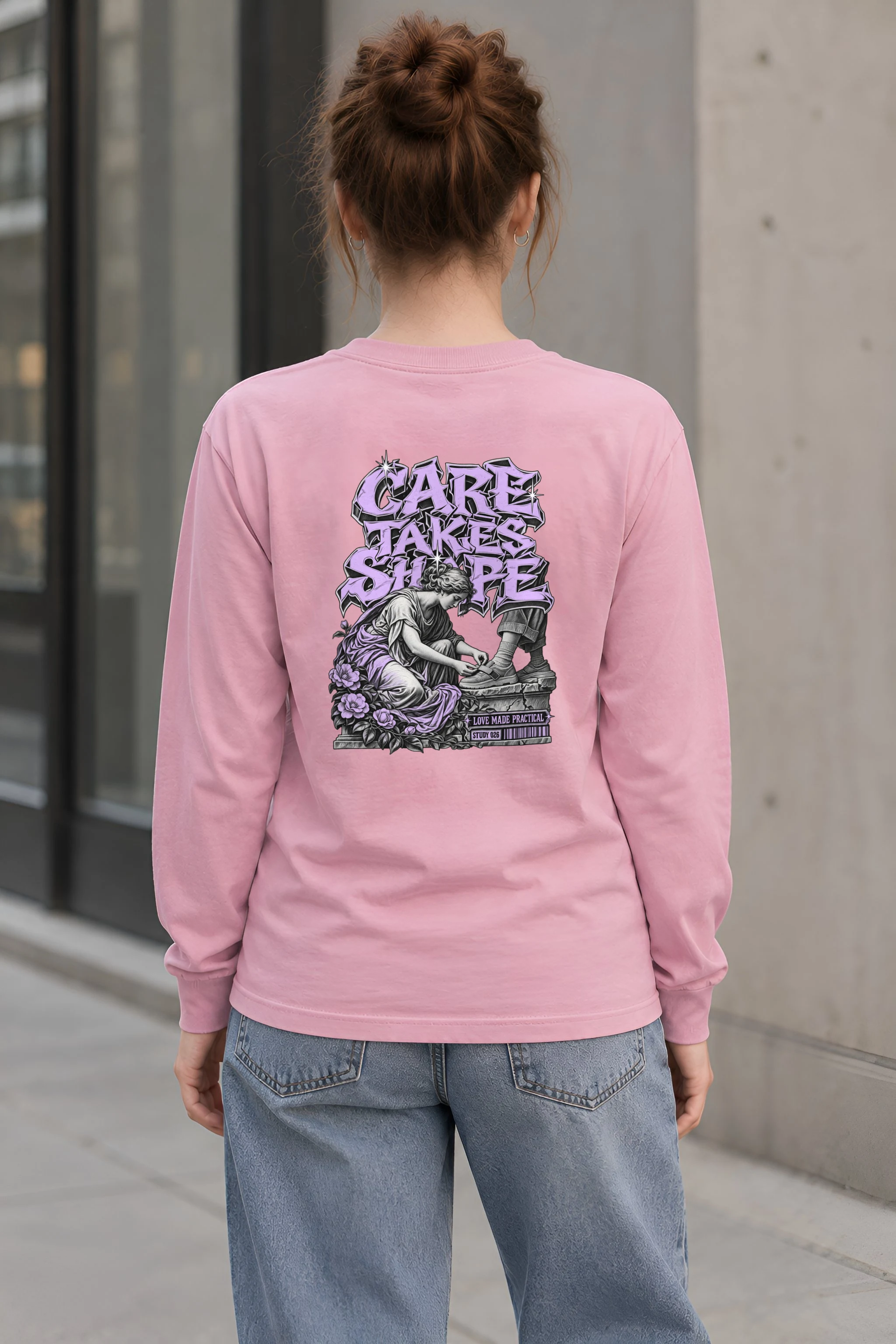 "Tying A Child’s Shoe" Unisex Longsleeve T-shirt