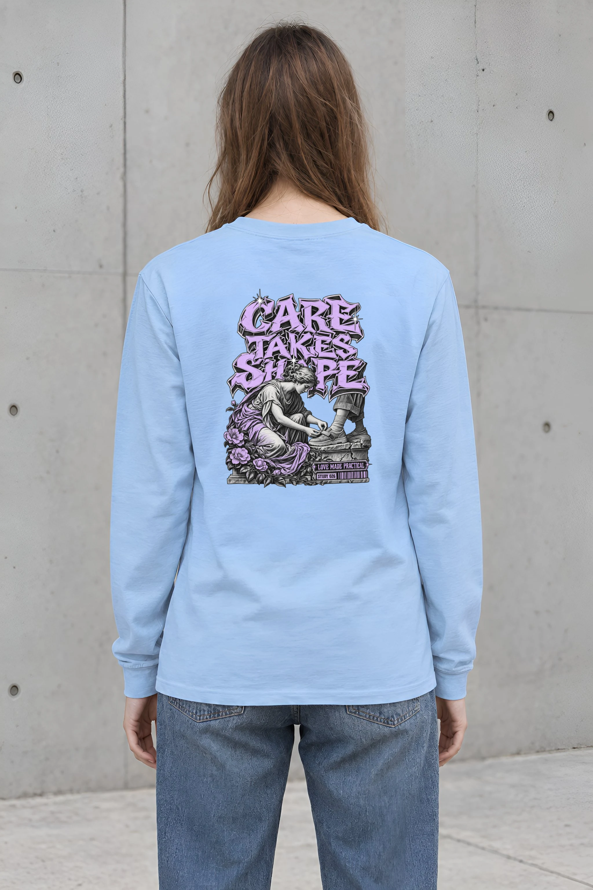 "Tying A Child’s Shoe" Unisex Longsleeve T-shirt