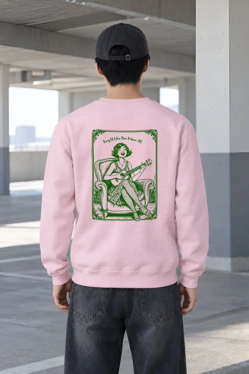 "Ukulele Serenade" Heavy Blend Unisex Crewneck Sweatshirt