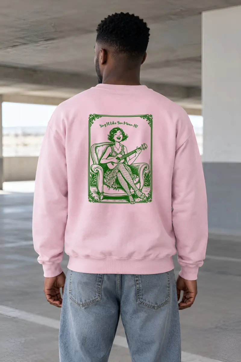 "Ukulele Serenade" Heavy Blend Unisex Crewneck Sweatshirt