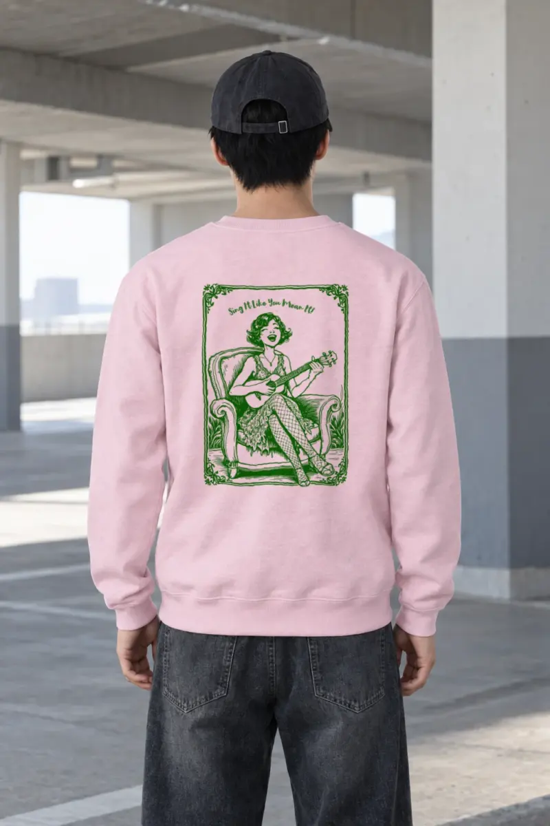 "Ukulele Serenade" Heavy Blend Unisex Crewneck Sweatshirt