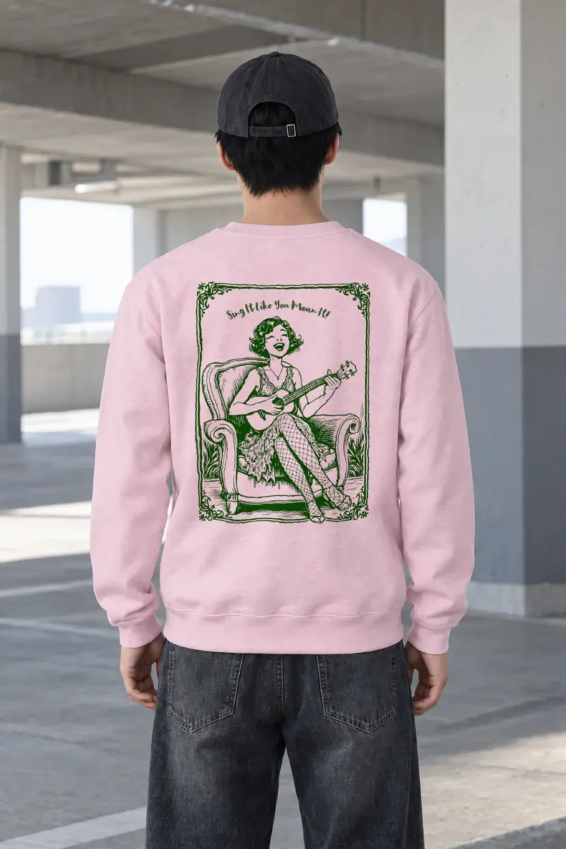 "Ukulele Serenade" Heavy Blend Unisex Crewneck Sweatshirt