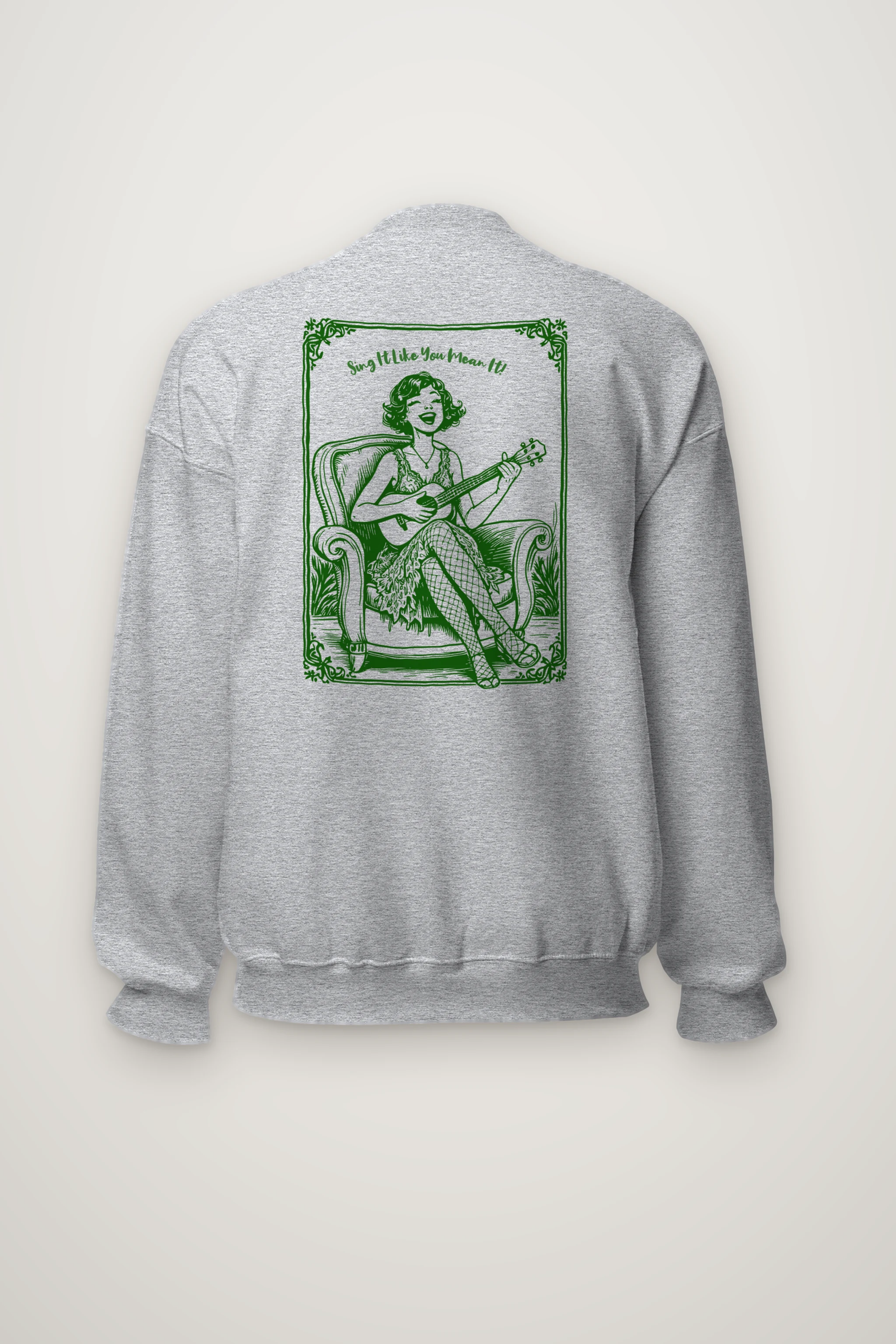 "Ukulele Serenade" Heavy Blend Unisex Crewneck Sweatshirt