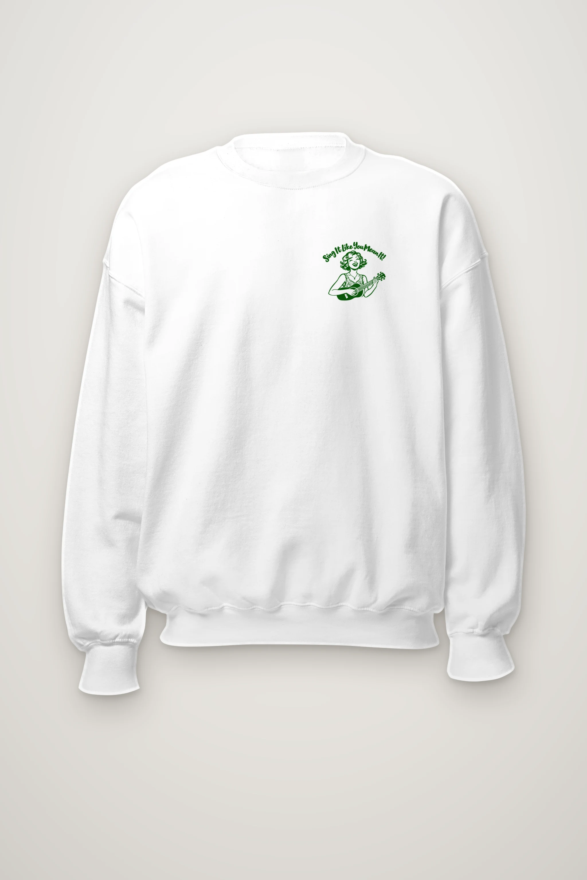 "Ukulele Serenade" Heavy Blend Unisex Crewneck Sweatshirt