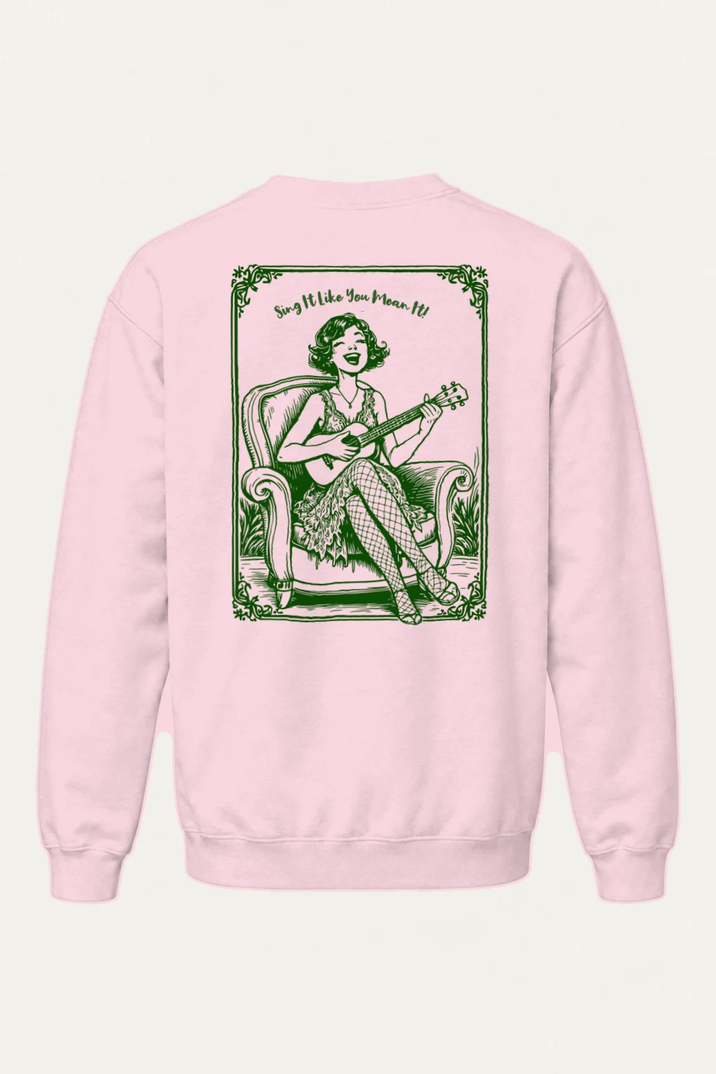 "Ukulele Serenade" Heavy Blend Unisex Crewneck Sweatshirt | Gildan 18000