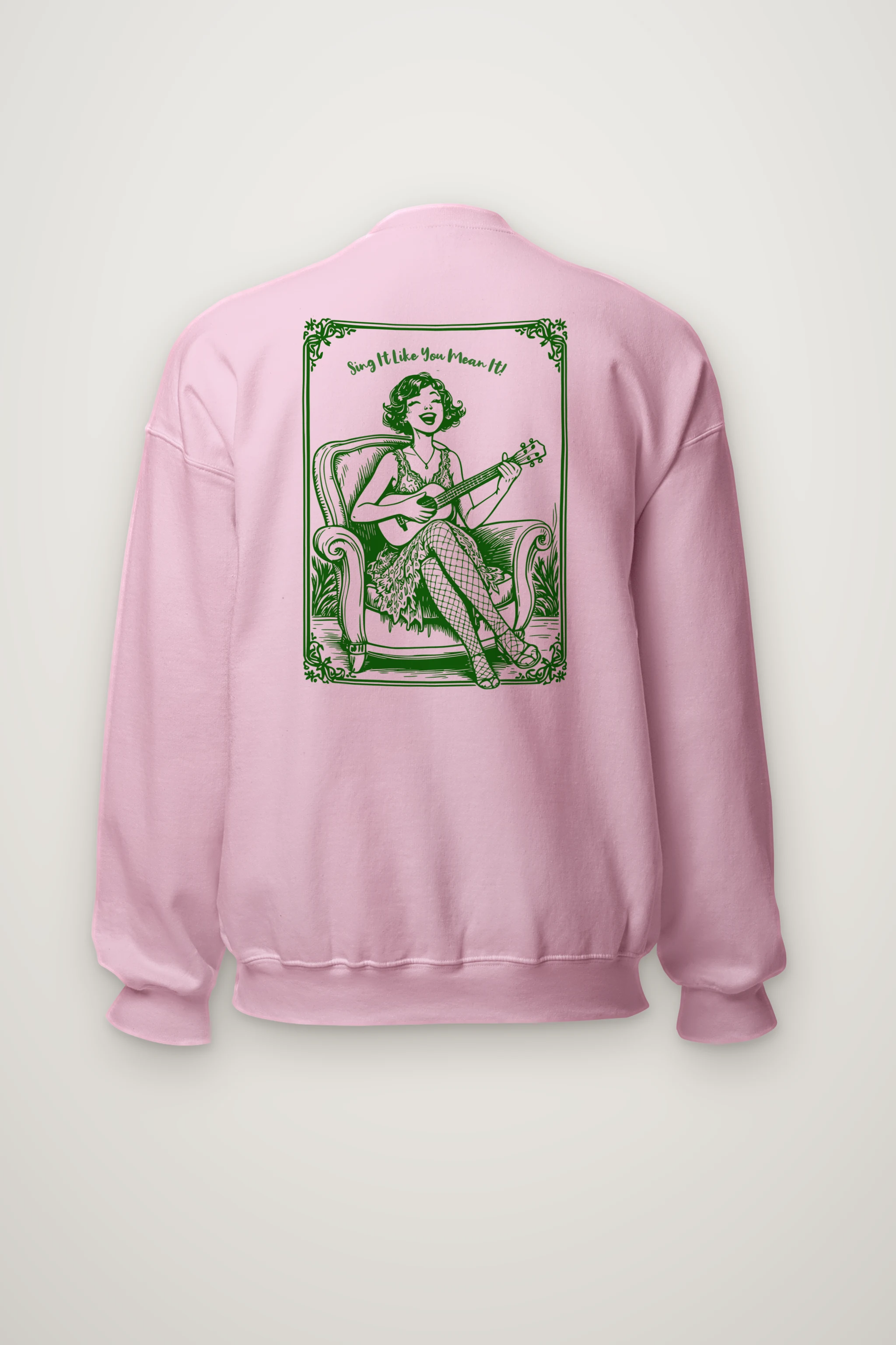 "Ukulele Serenade" Heavy Blend Unisex Crewneck Sweatshirt