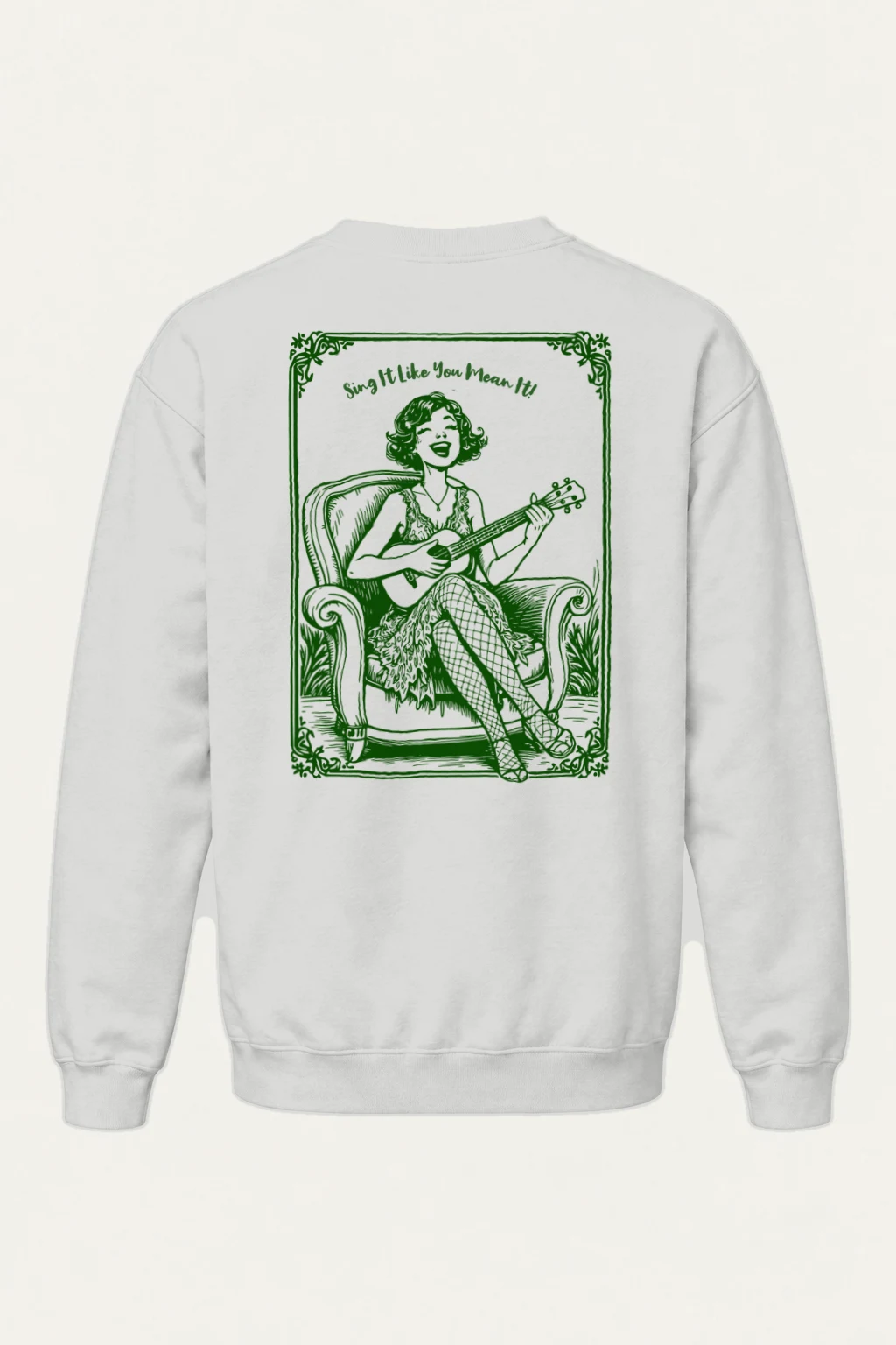"Ukulele Serenade" Heavy Blend Unisex Crewneck Sweatshirt | Gildan 18000