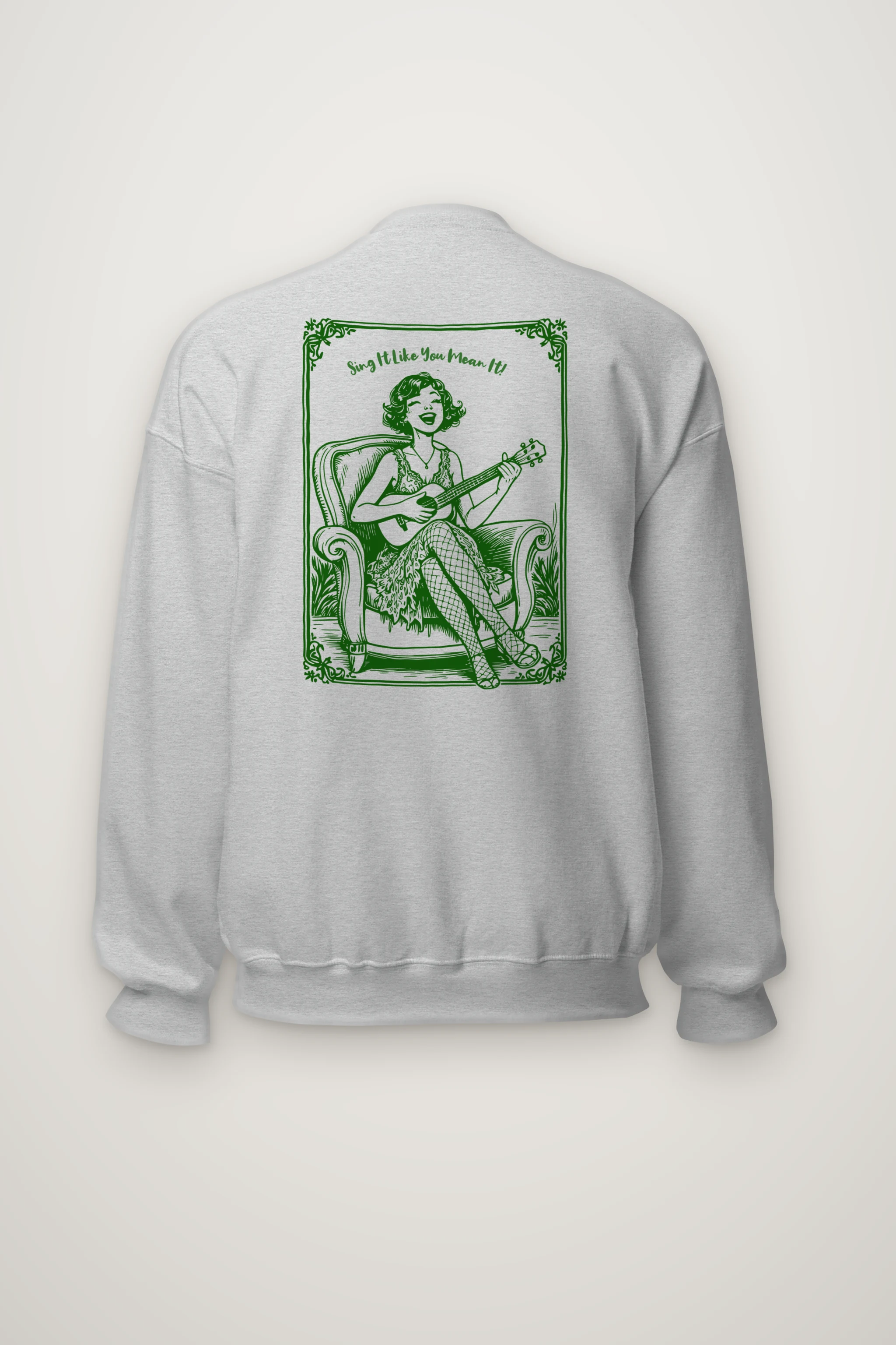 "Ukulele Serenade" Heavy Blend Unisex Crewneck Sweatshirt