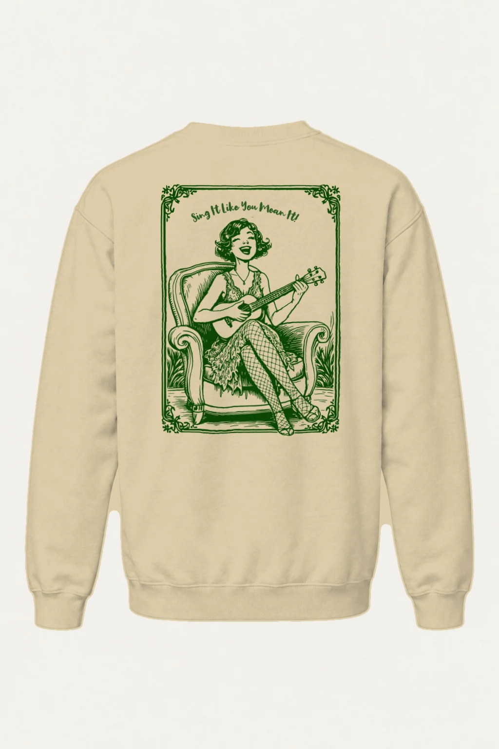 "Ukulele Serenade" Heavy Blend Unisex Crewneck Sweatshirt | Gildan 18000